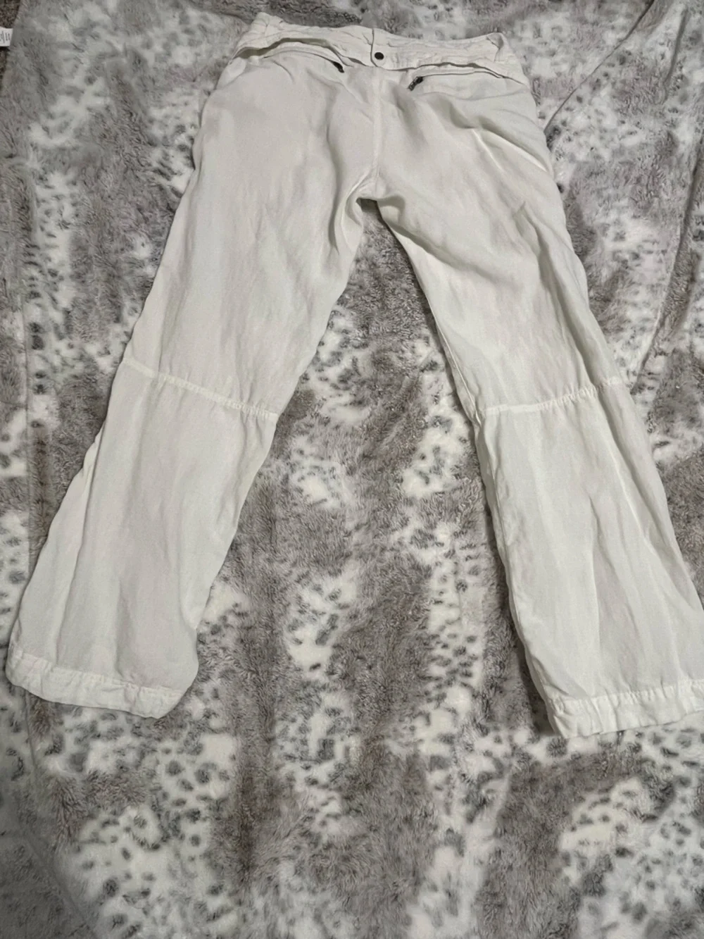 100% Linen Athleta Pants White Summery Size 8-Inseam 30/31 - Picture 8 of 10